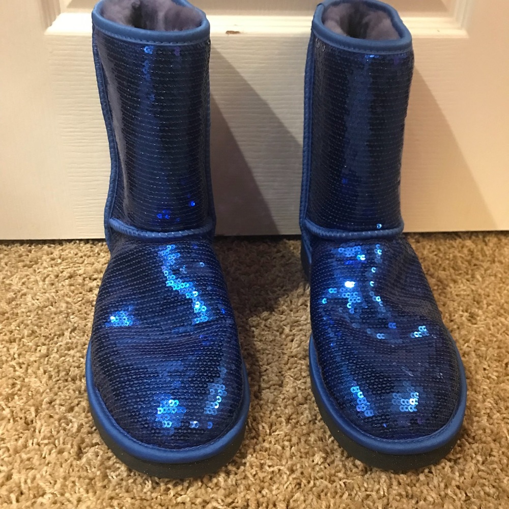 Royal blue sequin Uggs